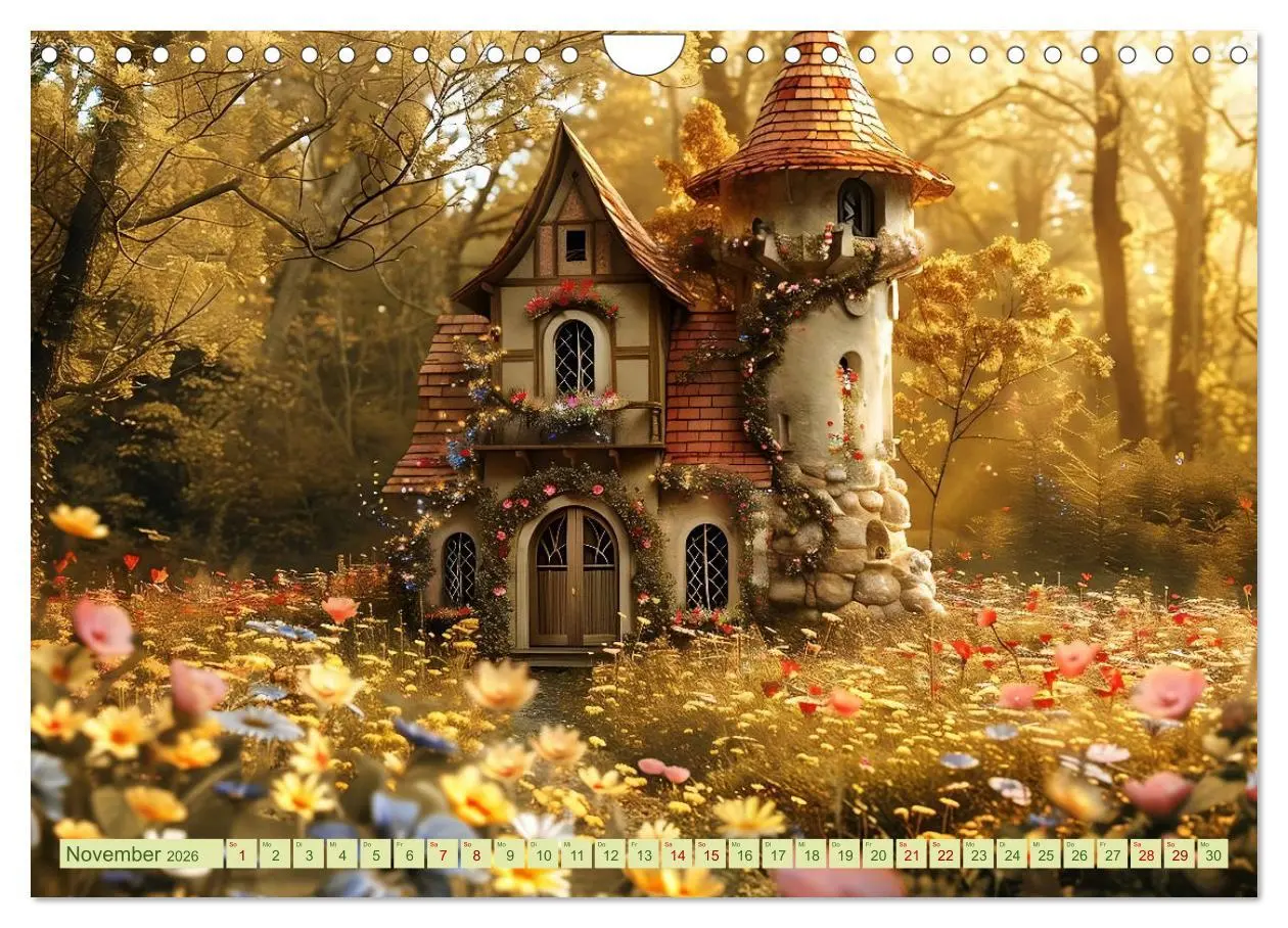 Bild: 9783457329818 | Das kleine Häuschen im Wald (Wandkalender 2026 DIN A4 quer),...