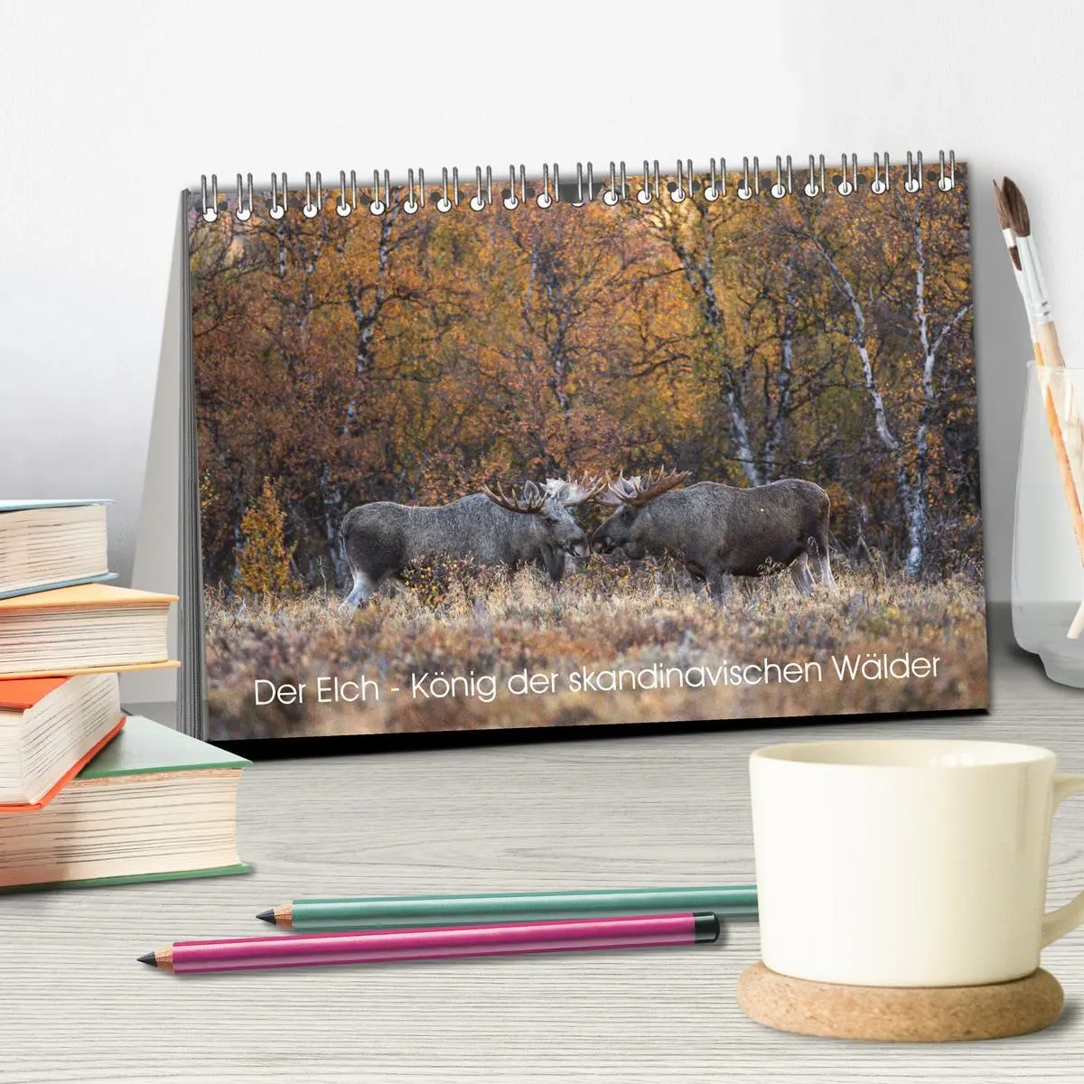 Bild: 9783457569818 | Der Elch - König der skandinavischen Wälder (Tischkalender 2026 DIN...