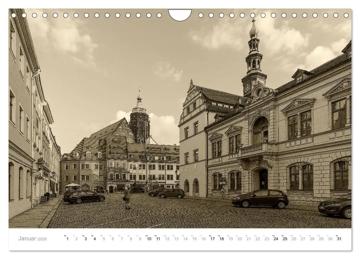 Bild: 9783457799918 | Nostalgiekalender Pirna (Wandkalender 2026 DIN A4 quer), CALVENDO...