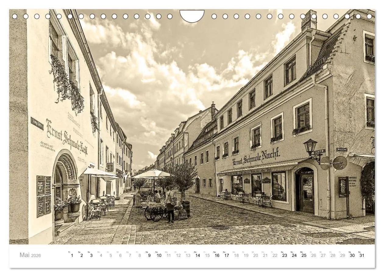 Bild: 9783457799918 | Nostalgiekalender Pirna (Wandkalender 2026 DIN A4 quer), CALVENDO...