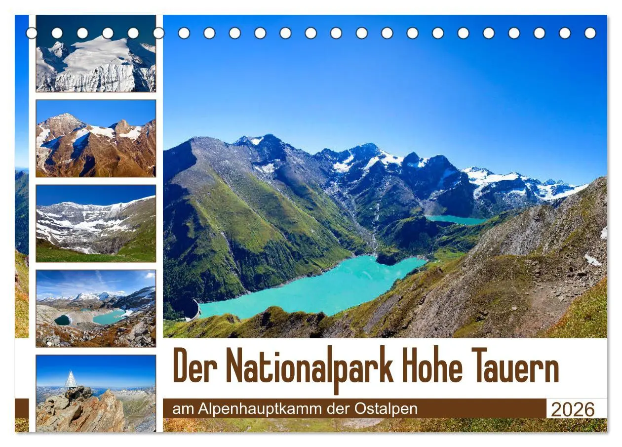 Cover: 9783457939918 | Der Nationalpark Hohe Tauern (Tischkalender 2026 DIN A5 quer),...