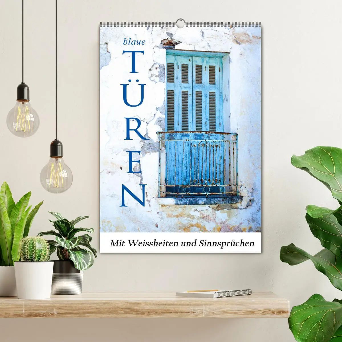 Bild: 9783516269918 | Blaue Türen (Wandkalender 2026 DIN A2 hoch), CALVENDO Monatskalender