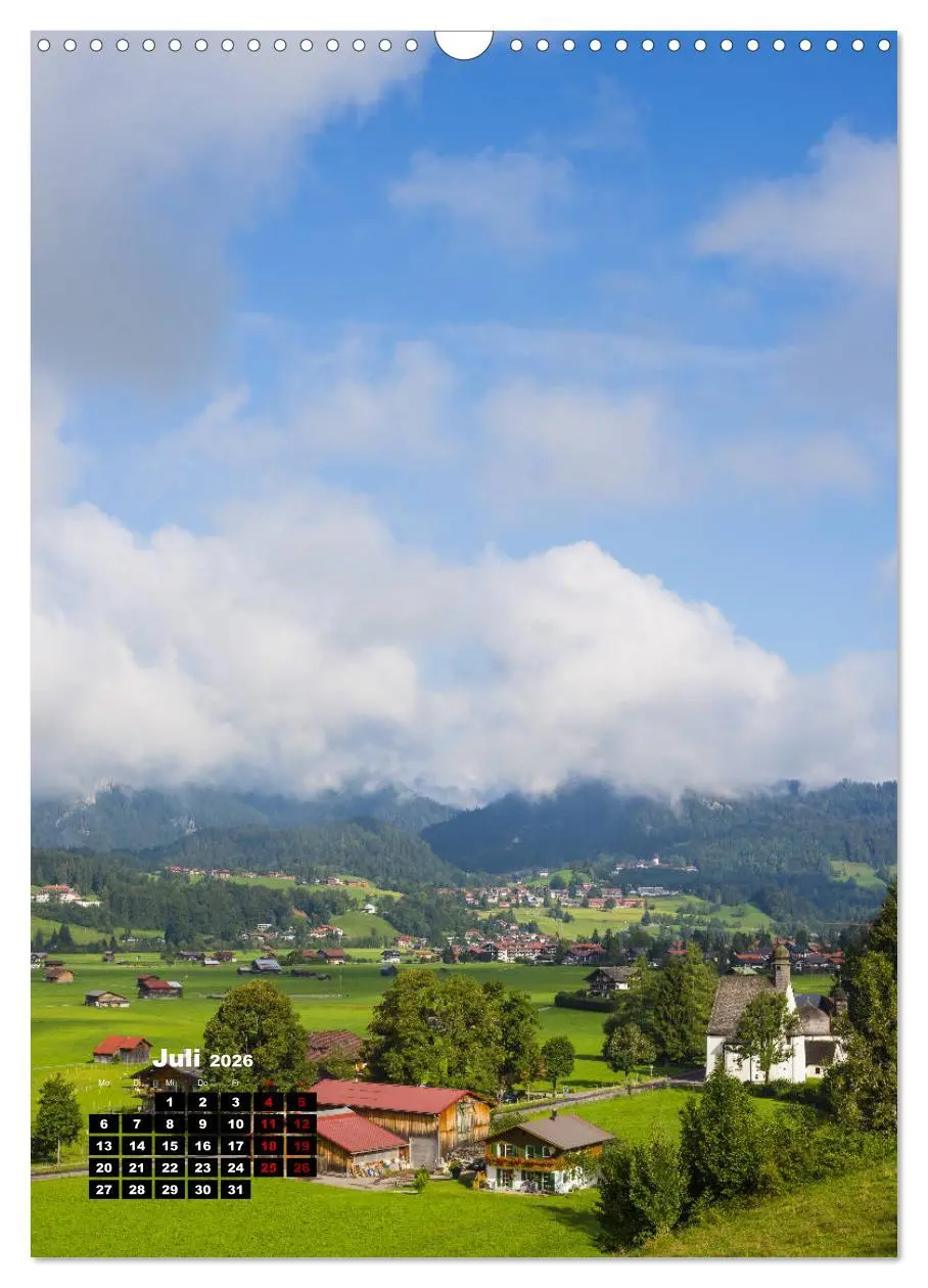 Bild: 9783516409918 | Leichte Wanderziele um Oberstdorf (Wandkalender 2026 DIN A3 hoch),...