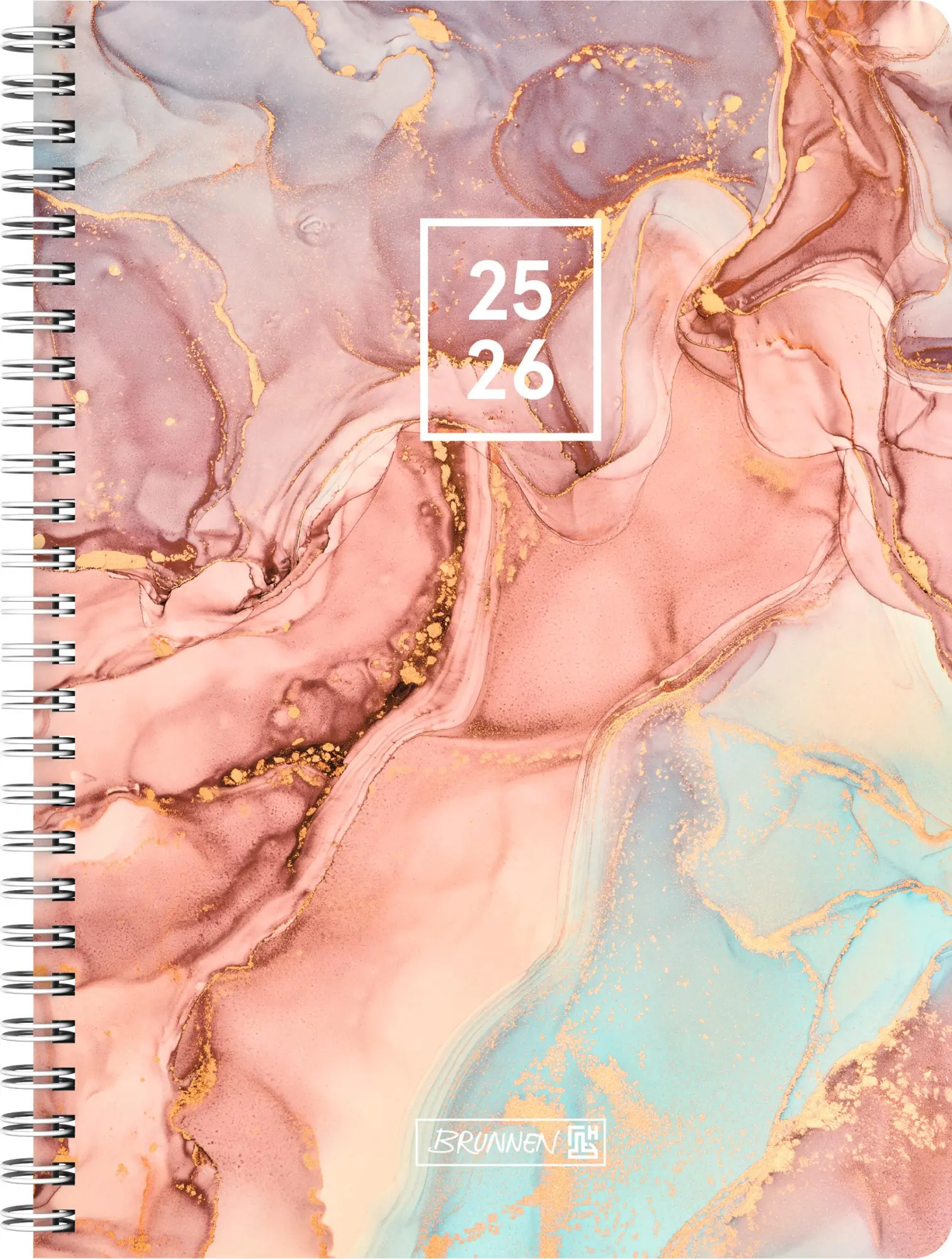 Cover: 4061947140019 | BRUNNEN Schülerkalender Style (2025/2026) "Pastel Marble", 2 Seiten...