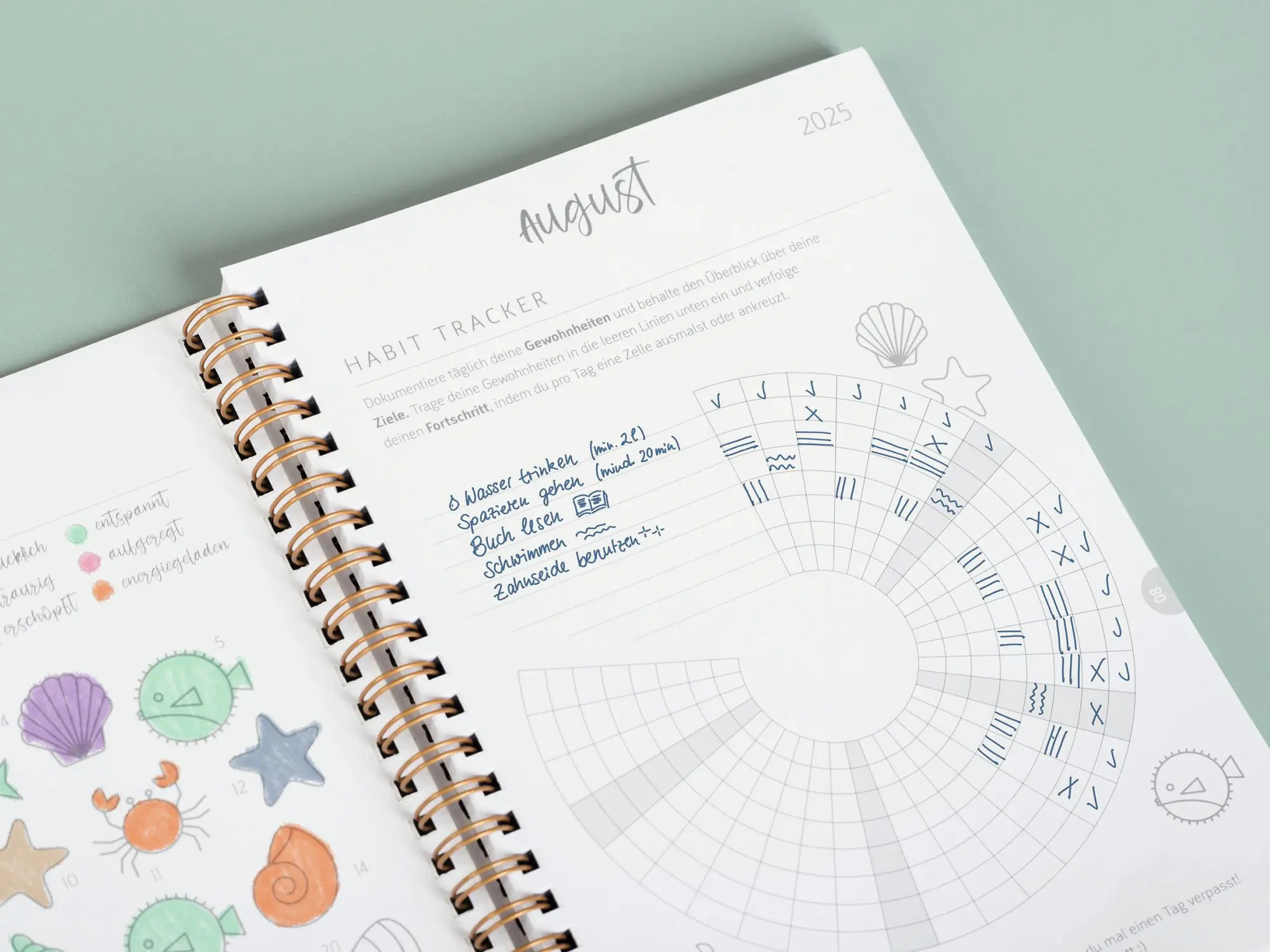 Bild: 4061947140019 | BRUNNEN Schülerkalender Style (2025/2026) "Pastel Marble", 2 Seiten...