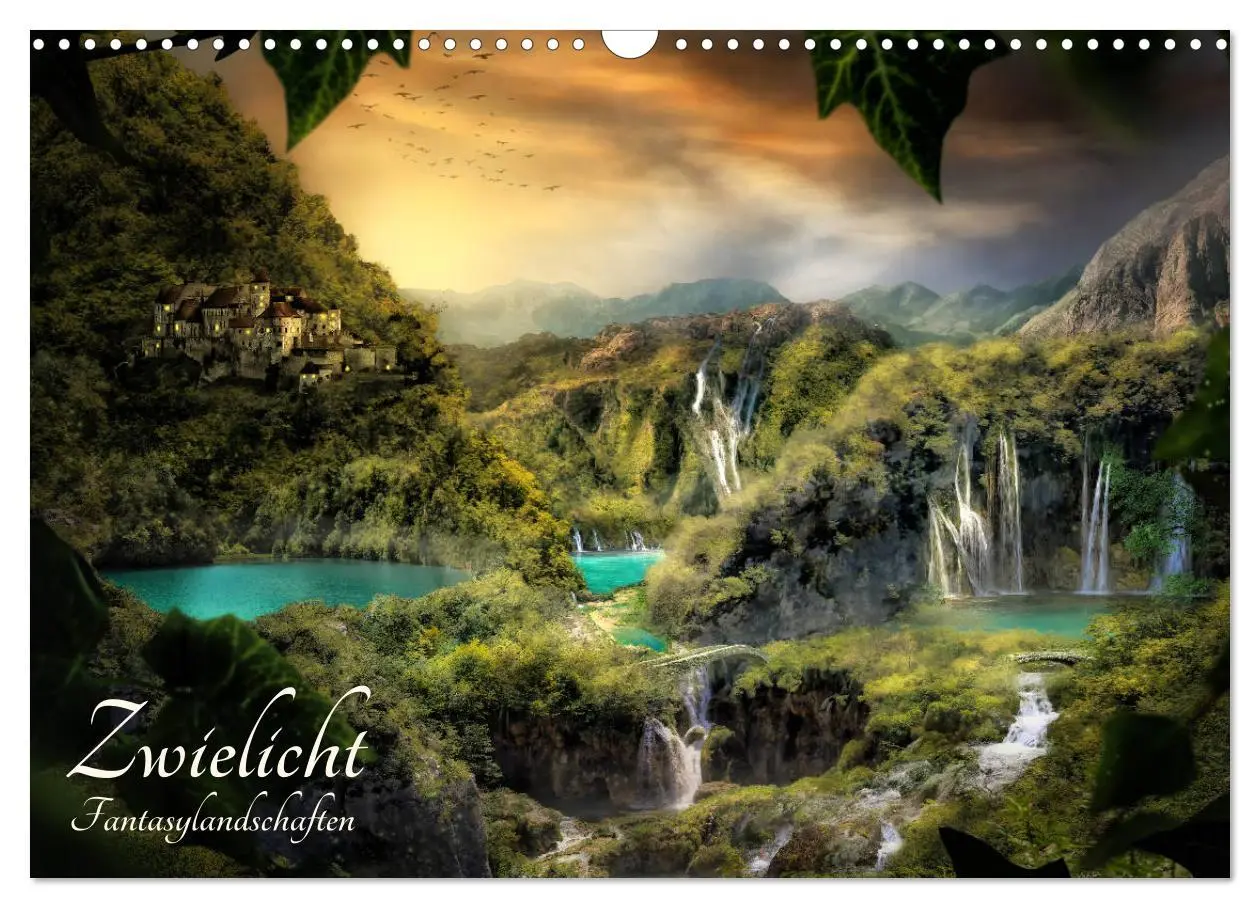 Cover: 9783516070019 | Zwielicht - Fantasylandschaften (Wandkalender 2026 DIN A3 quer),...