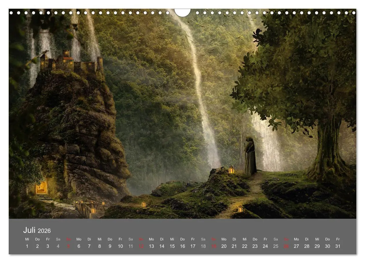 Bild: 9783516070019 | Zwielicht - Fantasylandschaften (Wandkalender 2026 DIN A3 quer),...