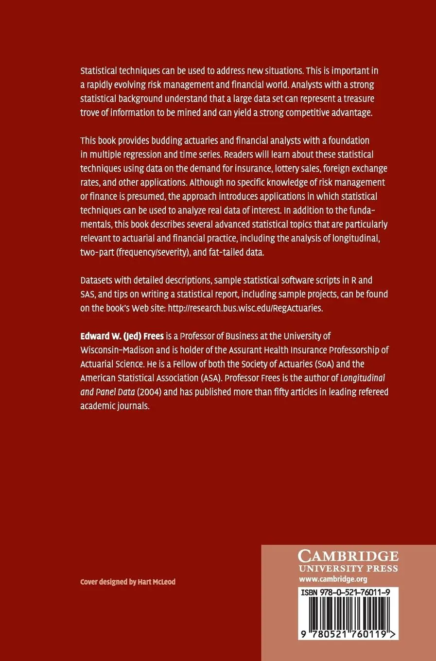 Rückseite: 9780521760119 | Regression Modeling with Actuarial and Financial Applications | Frees