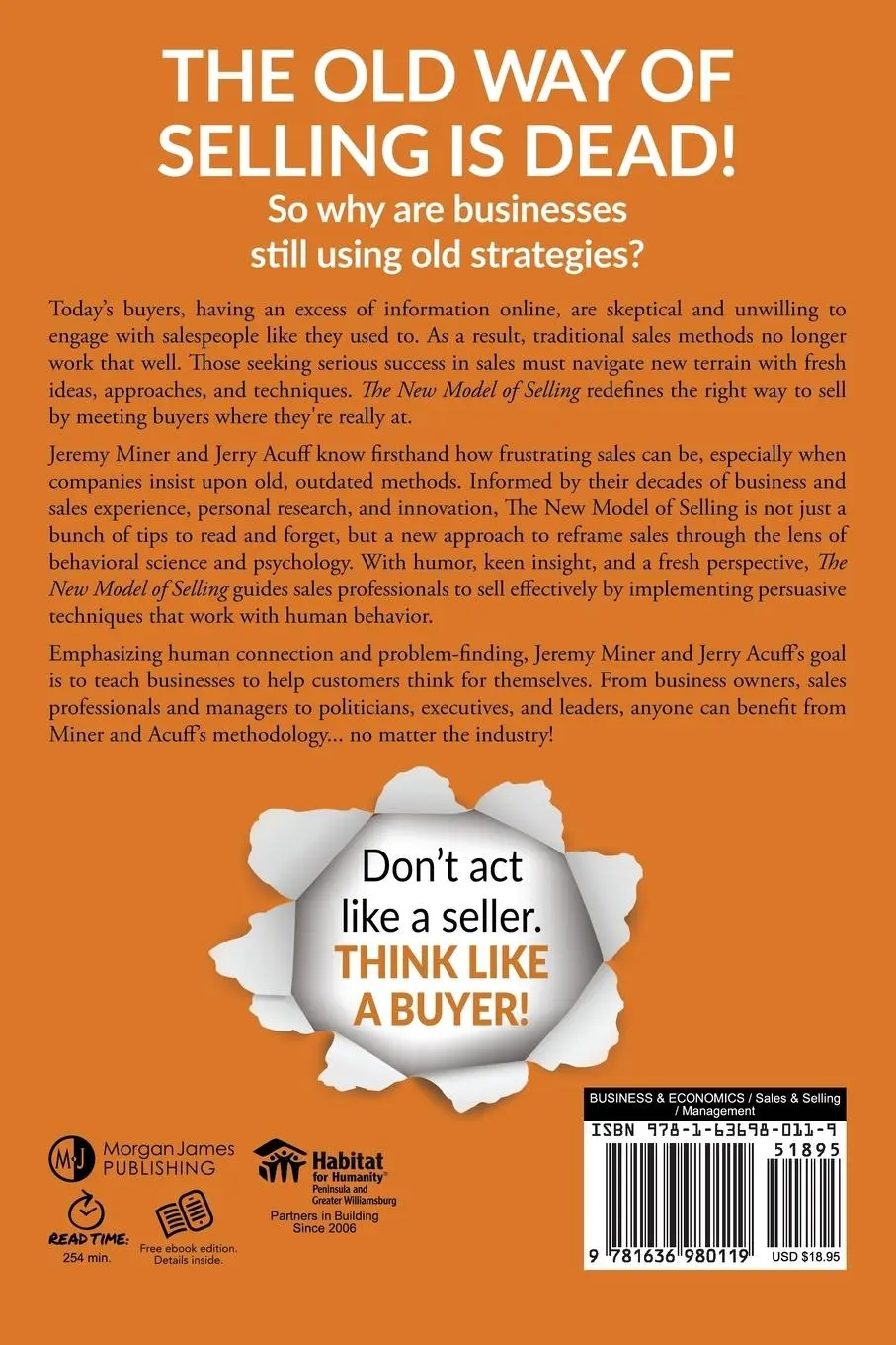 Rückseite: 9781636980119 | The New Model of Selling | Selling to an Unsellable Generation | Buch