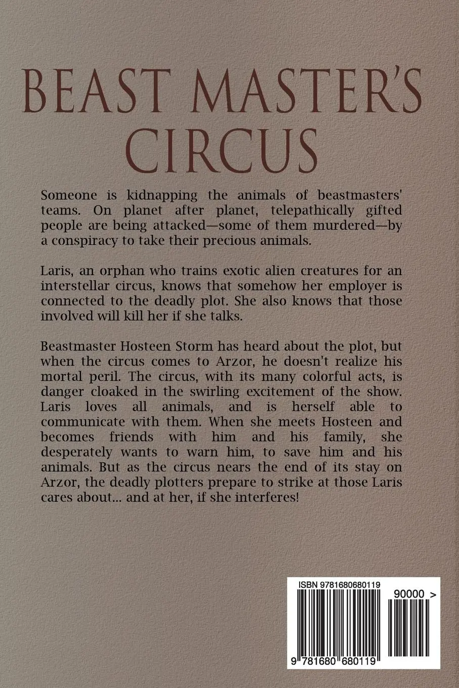 Rückseite: 9781680680119 | Beast Master's Circus | Andre Norton (u. a.) | Taschenbuch | Englisch