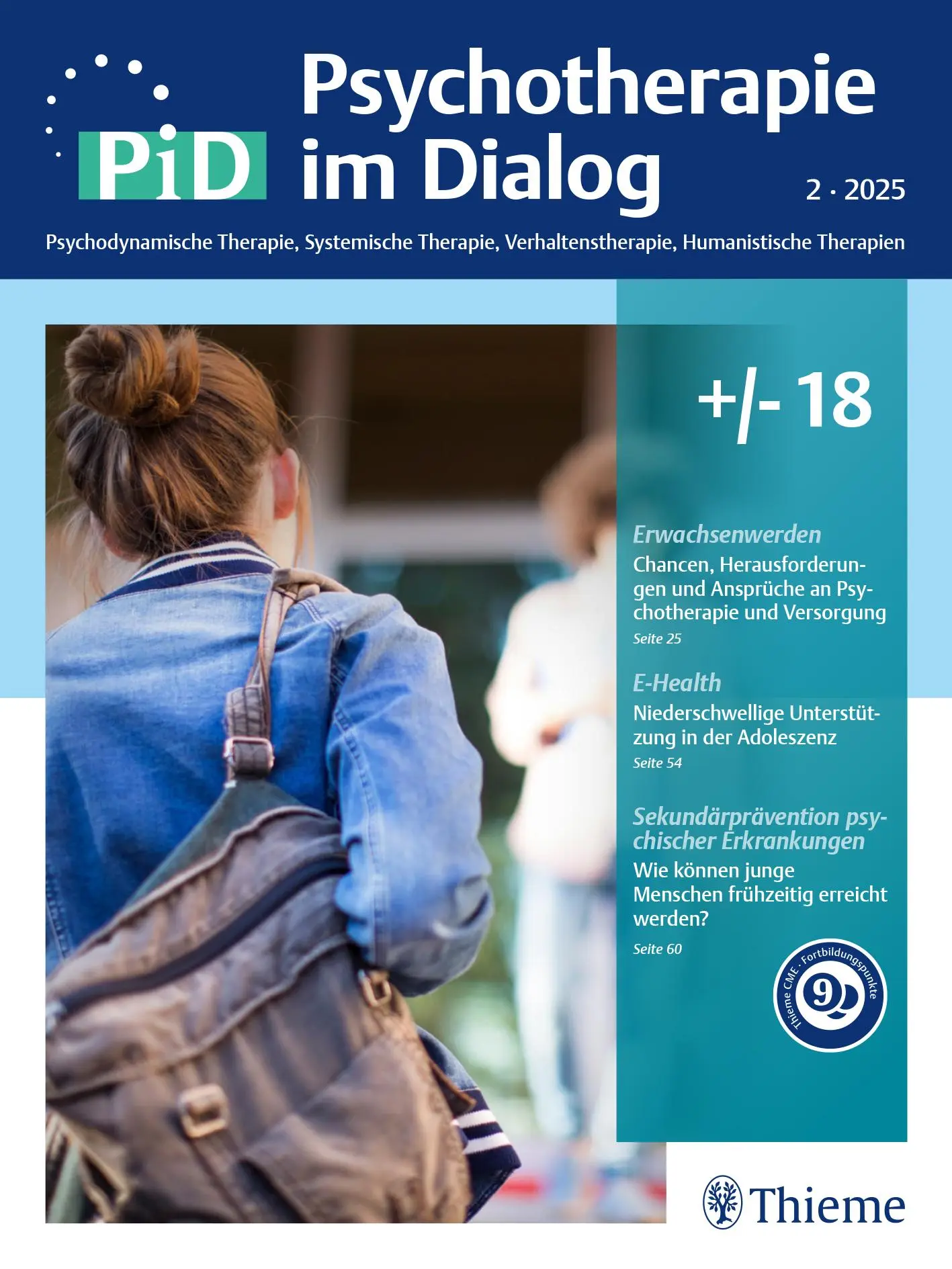 Cover: 9783132460119 | +/- 18 | PiD - Psychotherapie im Dialog | Taschenbuch | 110 S. | 2025