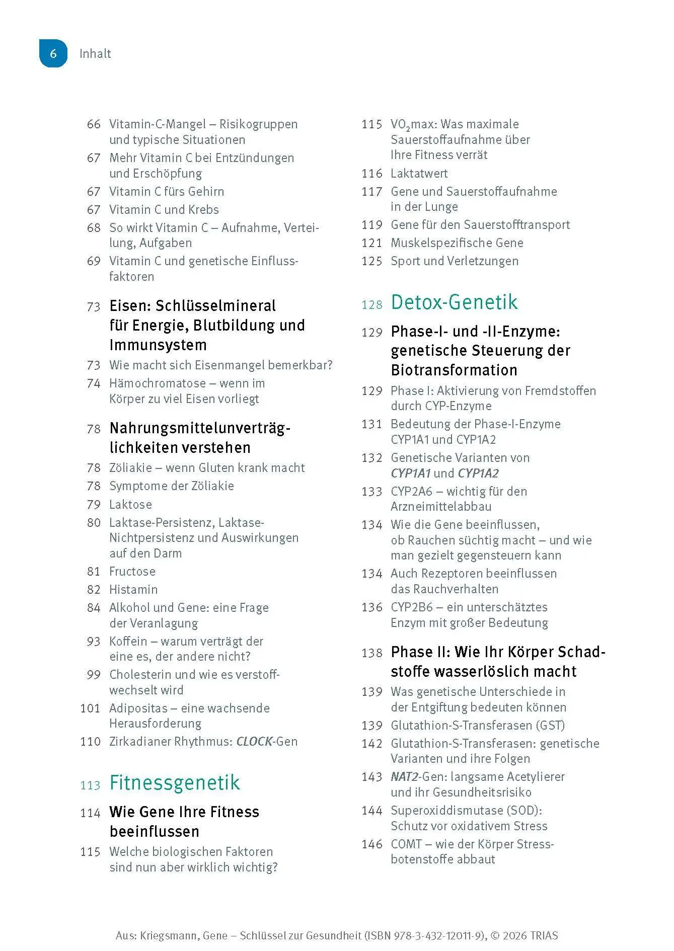 Bild: 9783432120119 | Gene - Schlüssel zur Gesundheit | Jörg Kriegsmann | Taschenbuch | 2025