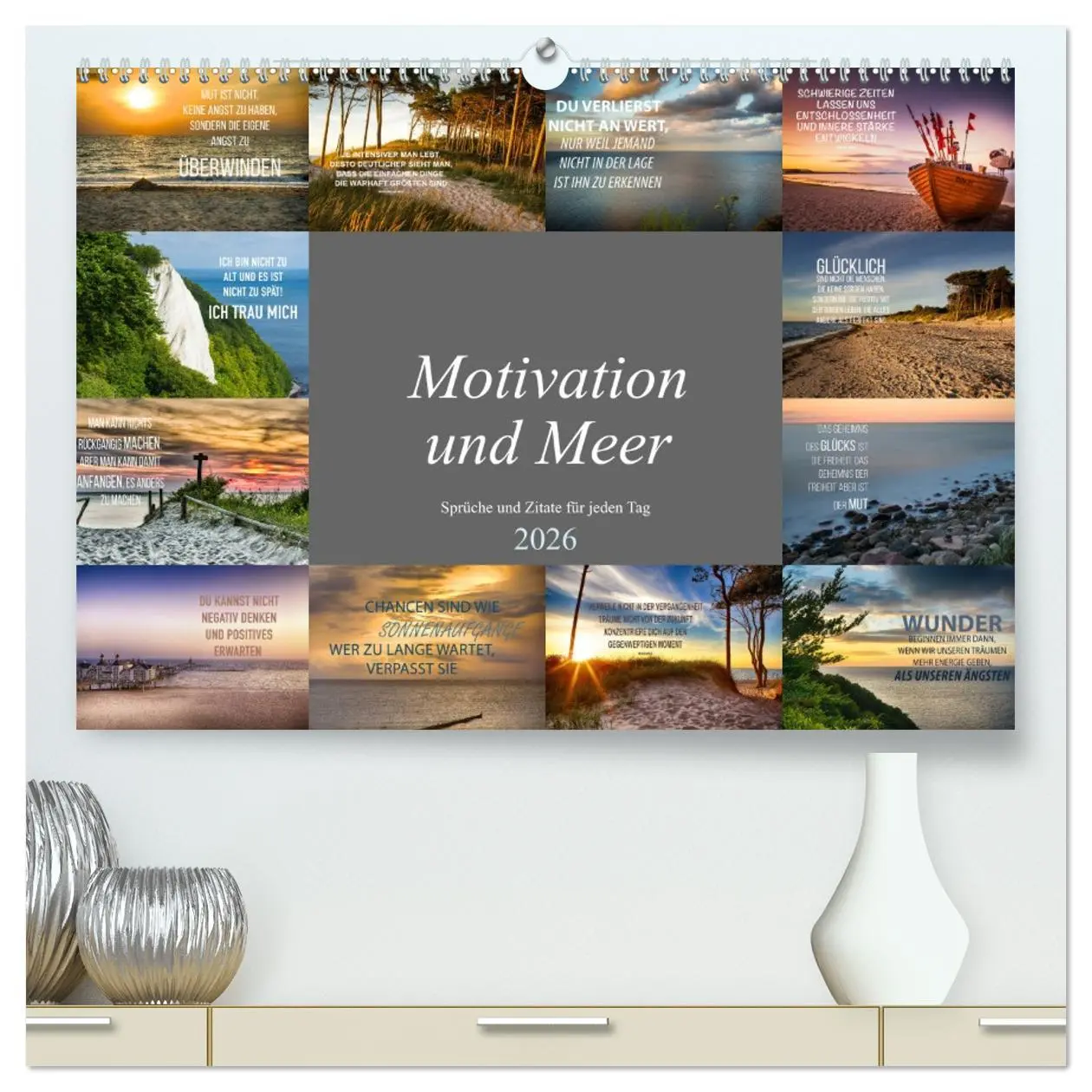 Cover: 9783457660119 | Motivation und Meer (hochwertiger Premium Wandkalender 2026 DIN A2...