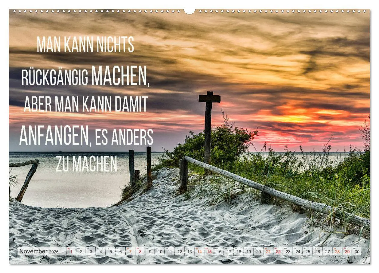 Bild: 9783457660119 | Motivation und Meer (hochwertiger Premium Wandkalender 2026 DIN A2...
