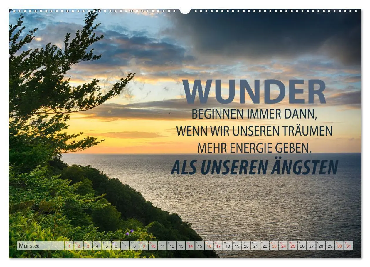 Bild: 9783457660119 | Motivation und Meer (hochwertiger Premium Wandkalender 2026 DIN A2...