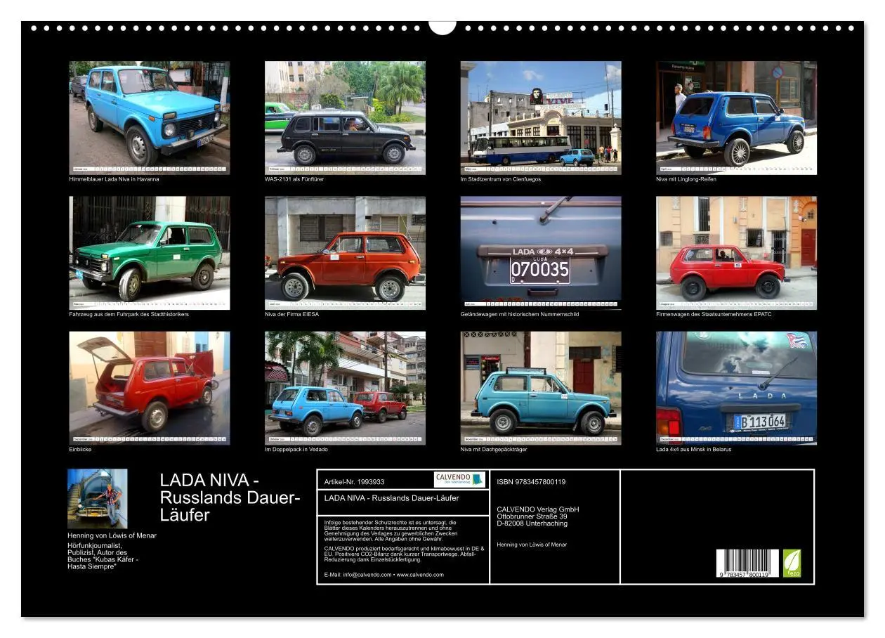 Bild: 9783457800119 | LADA NIVA - Russlands Dauer-Läufer (Wandkalender 2026 DIN A2 quer),...