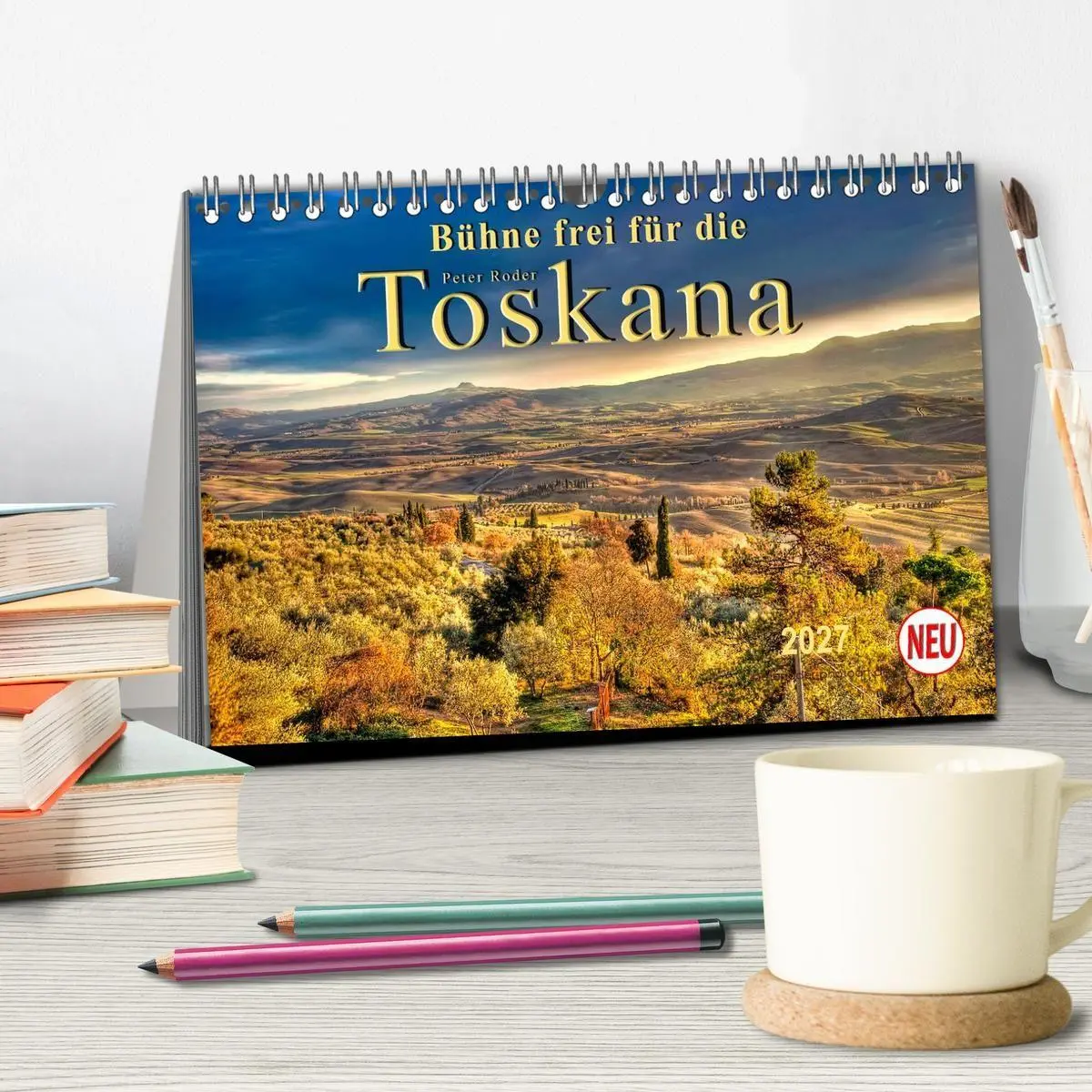 Bild: 9783569910119 | Bühne frei für die Toskana (Tischkalender 2027 DIN A5 quer),...