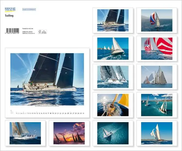 Bild: 9783731890119 | Sailing 2026 | Verlag Korsch | Kalender | Spiralbindung | 14 S. | 2026