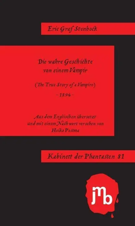 Cover: 9783959450119 | Die wahre Geschichte von einem Vampir | Kabinett der Phantasten 81