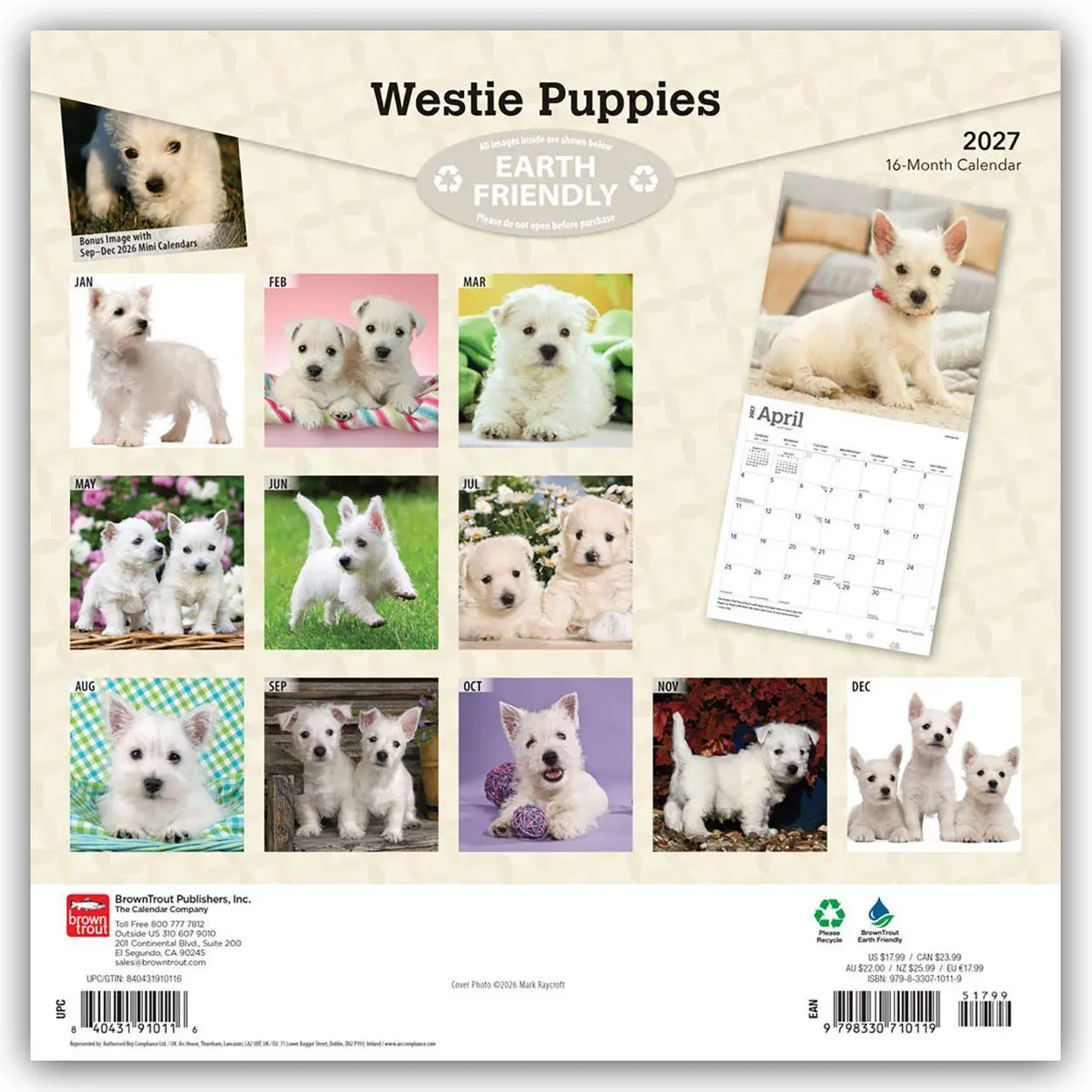 Rückseite: 9798330710119 | West Highland White Terrier Puppies - Westie Puppies - West...