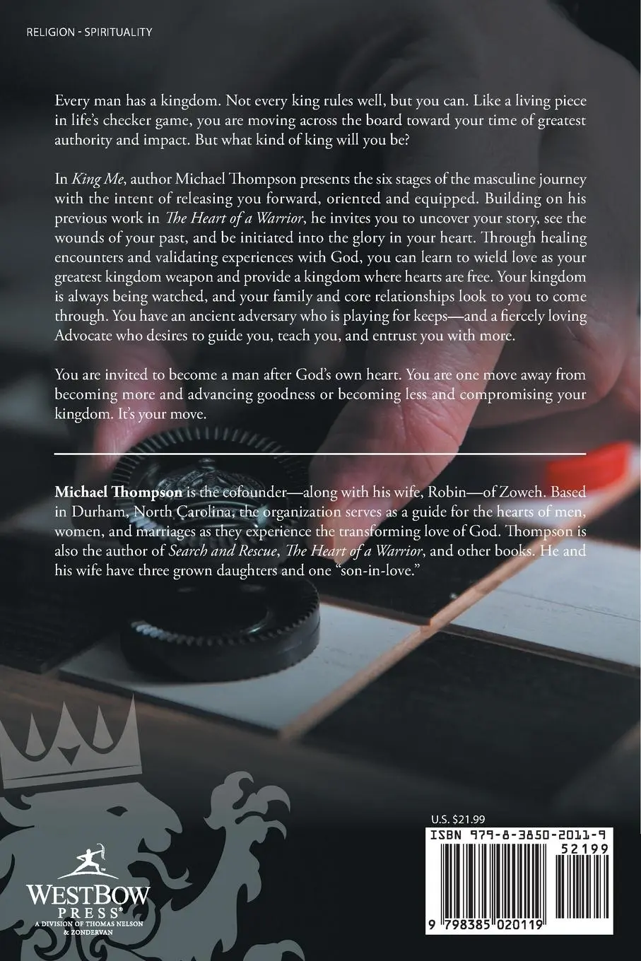 Rückseite: 9798385020119 | King Me | Loving and Leading in a Wounding World | Michael Thompson