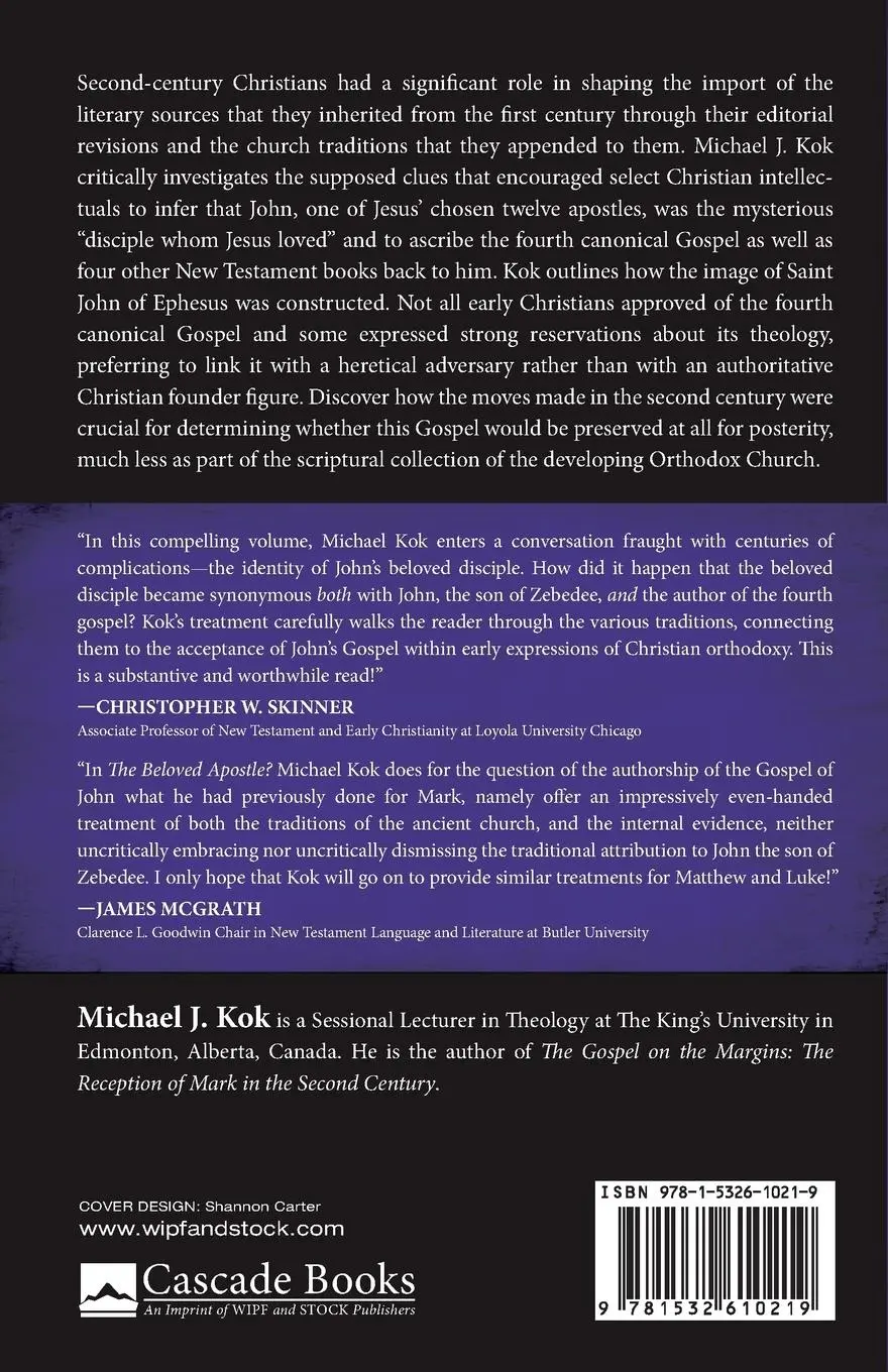 Rückseite: 9781532610219 | The Beloved Apostle? | Michael J. Kok | Taschenbuch | Englisch | 2017