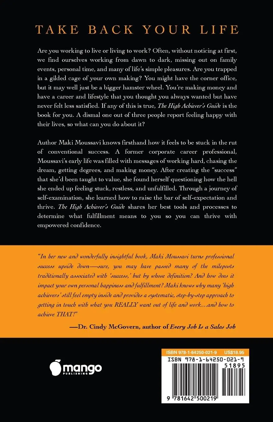 Rückseite: 9781642500219 | The High Achiever's Guide | Maki Moussavi | Taschenbuch | Englisch