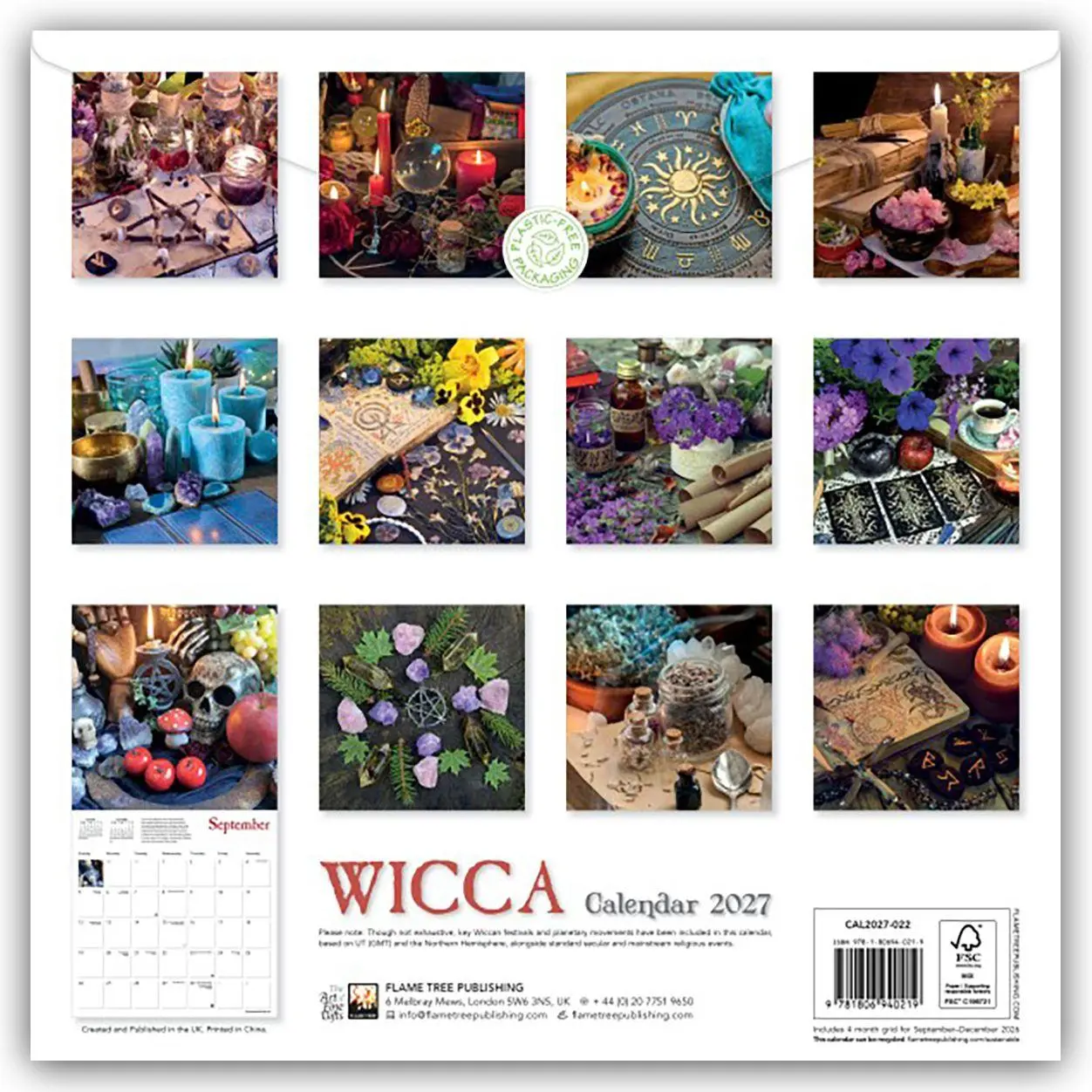 Rückseite: 9781806940219 | Wicca - Hexenkunst 2027 - Original Flame Tree Publishing-Kalender...