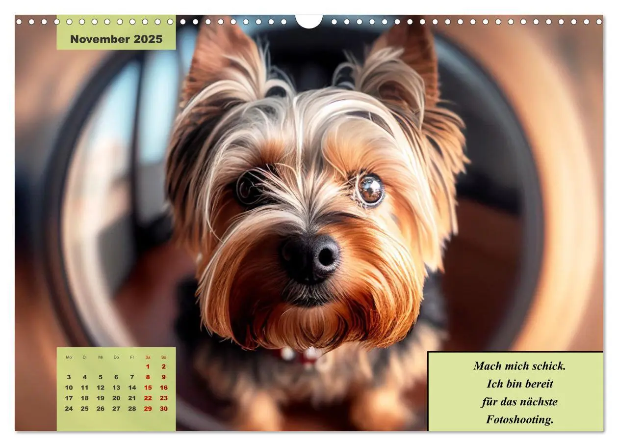 Bild: 9783383920219 | Der humoristische Yorkshire Terrier Kalender (Wandkalender 2025 DIN...