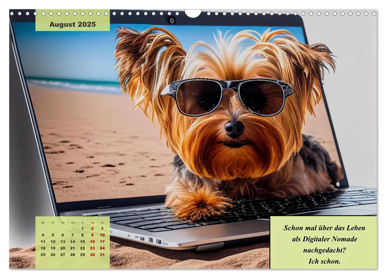 Bild: 9783383920219 | Der humoristische Yorkshire Terrier Kalender (Wandkalender 2025 DIN...