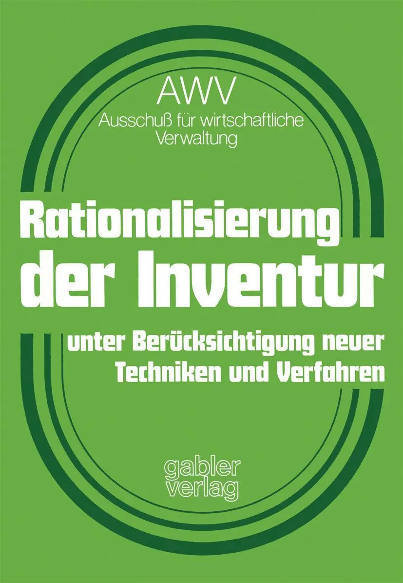 Cover: 9783409130219 | Rationalisierung der Inventur unter Berücksichtigung neuer...