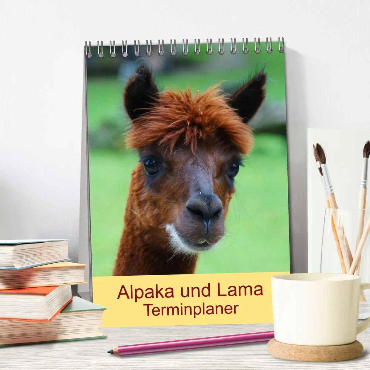Bild: 9783516430219 | Alpaka und Lama Terminplaner (Tischkalender 2026 DIN A5 hoch),...
