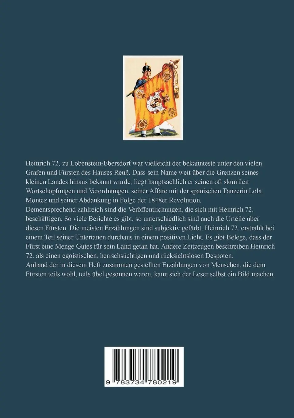 Rückseite: 9783734780219 | Volkeswohl ist Fürstenlust | Heinz-Dieter Fiedler | Taschenbuch | 2015