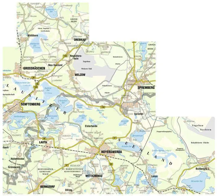 Bild: 9783868430219 | Lausitzer Seenland 1 : 50 000 | (Land-)Karte | Deutsch | 2024