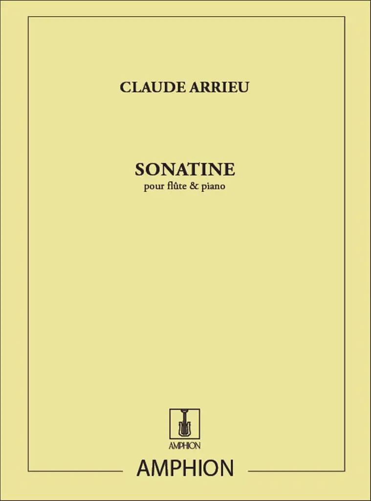 Cover: 9790230200219 | Sonatine | pour Flute et Piano | Claude Arrieu | Amphion
