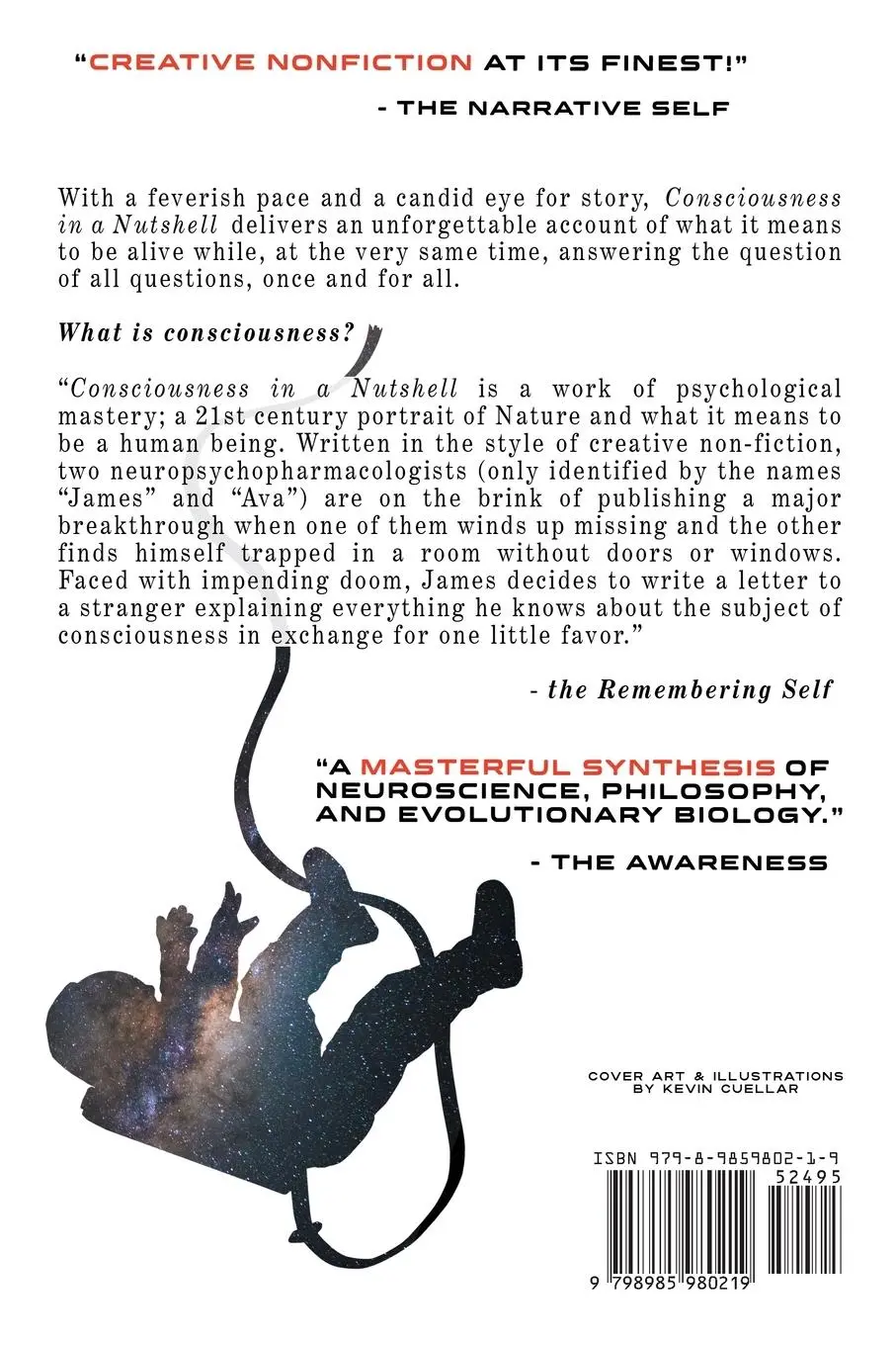 Rückseite: 9798985980219 | Consciousness in a Nutshell | A Psychonautical Odyssey | Taschenbuch