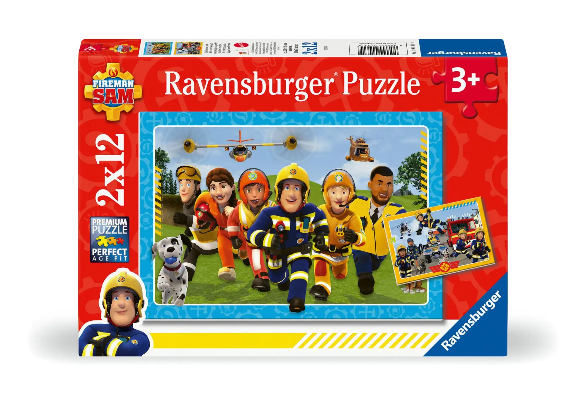 Cover: 4005555010319 | Kinderpuzzle 2x12 Teile - Feuerwehrmann Sam - Die Rettung naht | Spiel