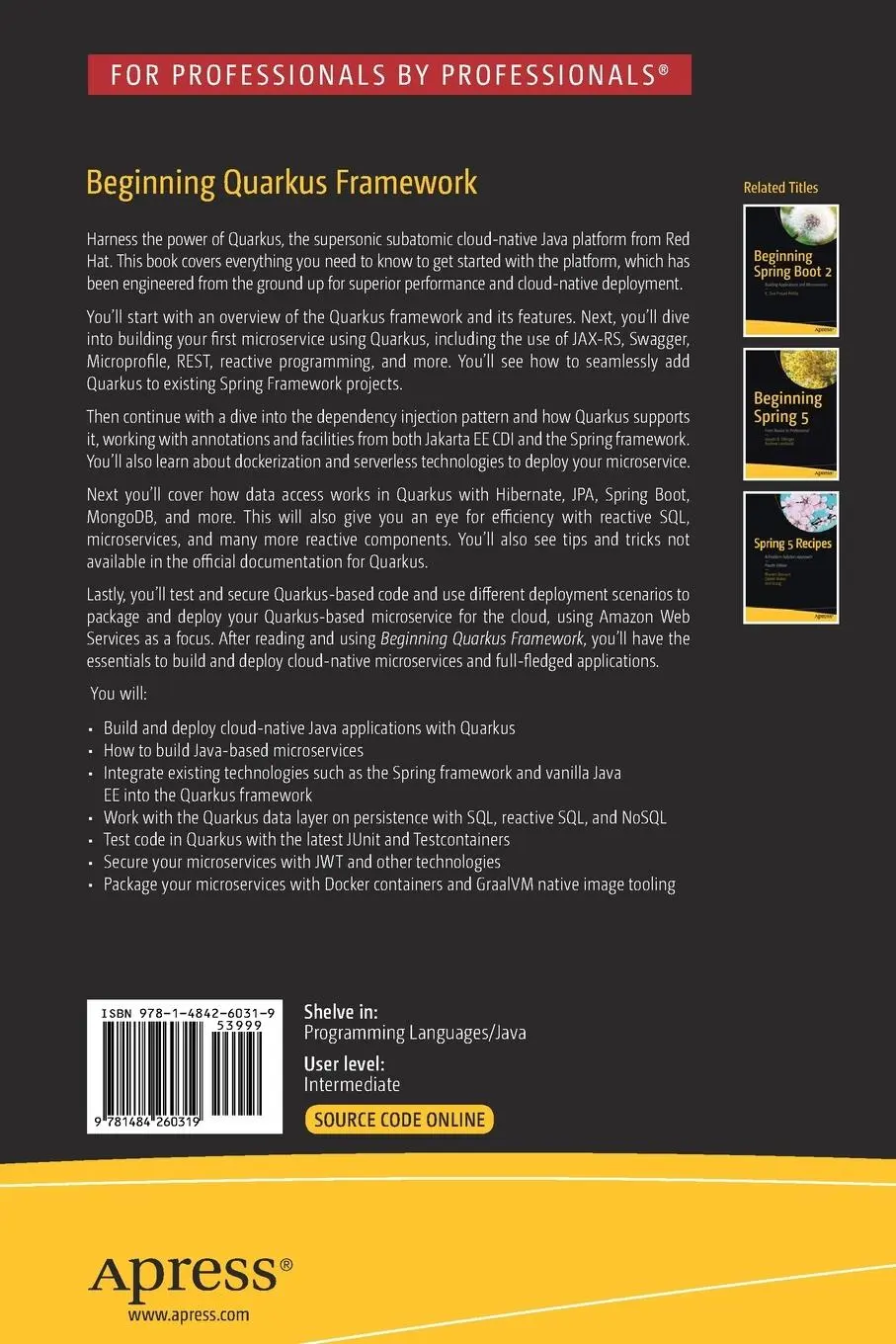Rückseite: 9781484260319 | Beginning Quarkus Framework | Tayo Koleoso | Taschenbuch | xviii