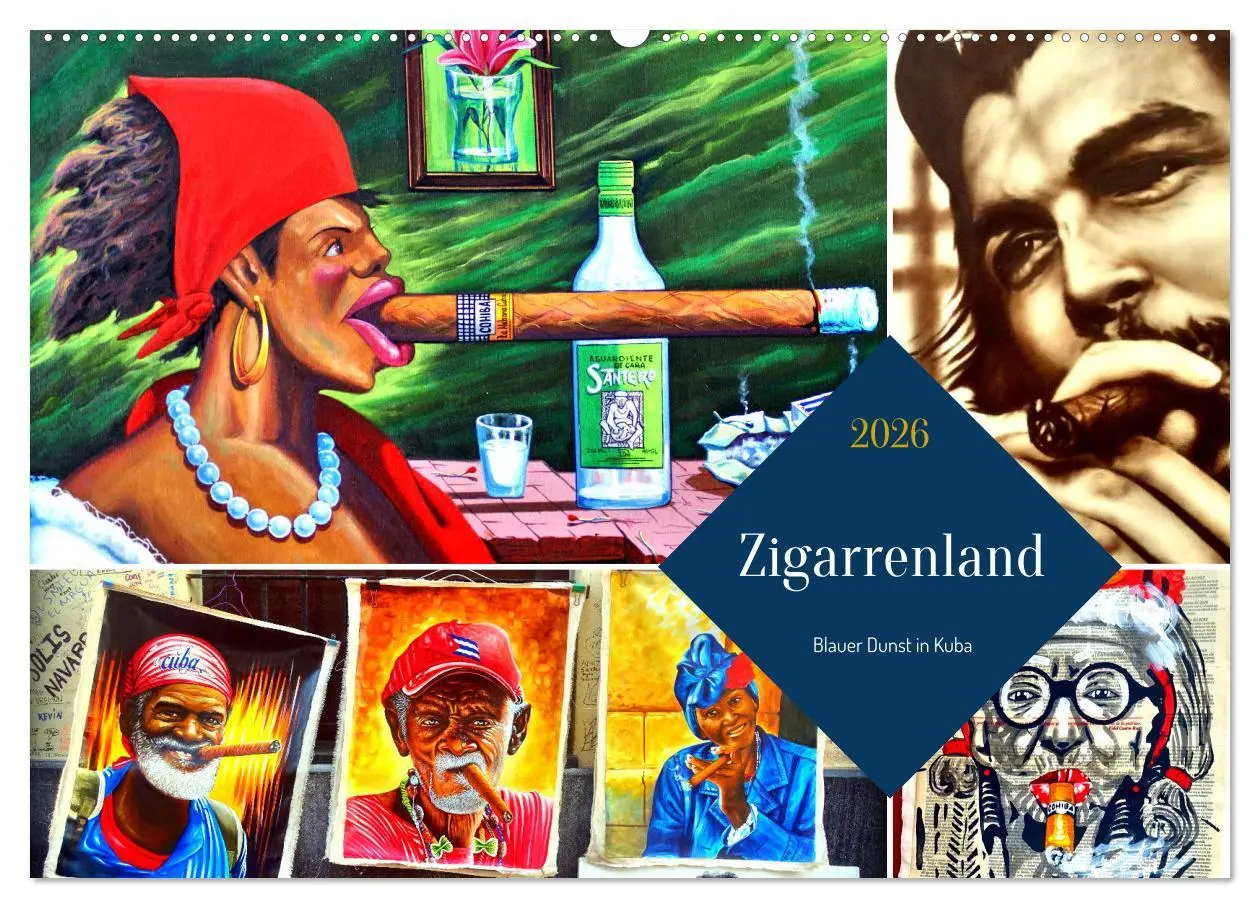 Cover: 9783457570319 | Zigarrenland - Blauer Dunst in Kuba (Wandkalender 2026 DIN A2...