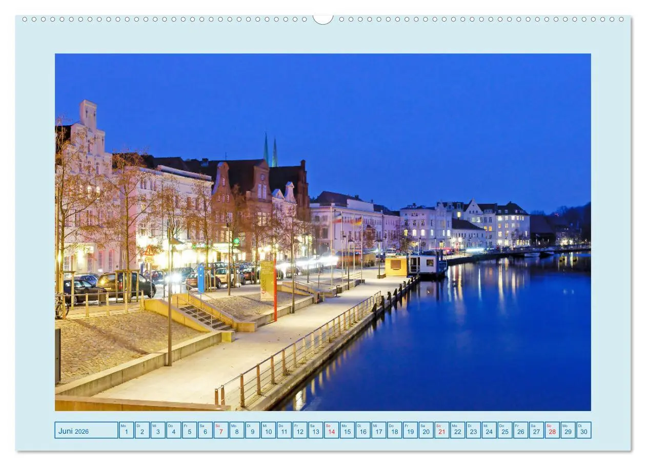 Bild: 9783457640319 | Lübeck Backsteingotik an der Trave (Wandkalender 2026 DIN A2 quer),...