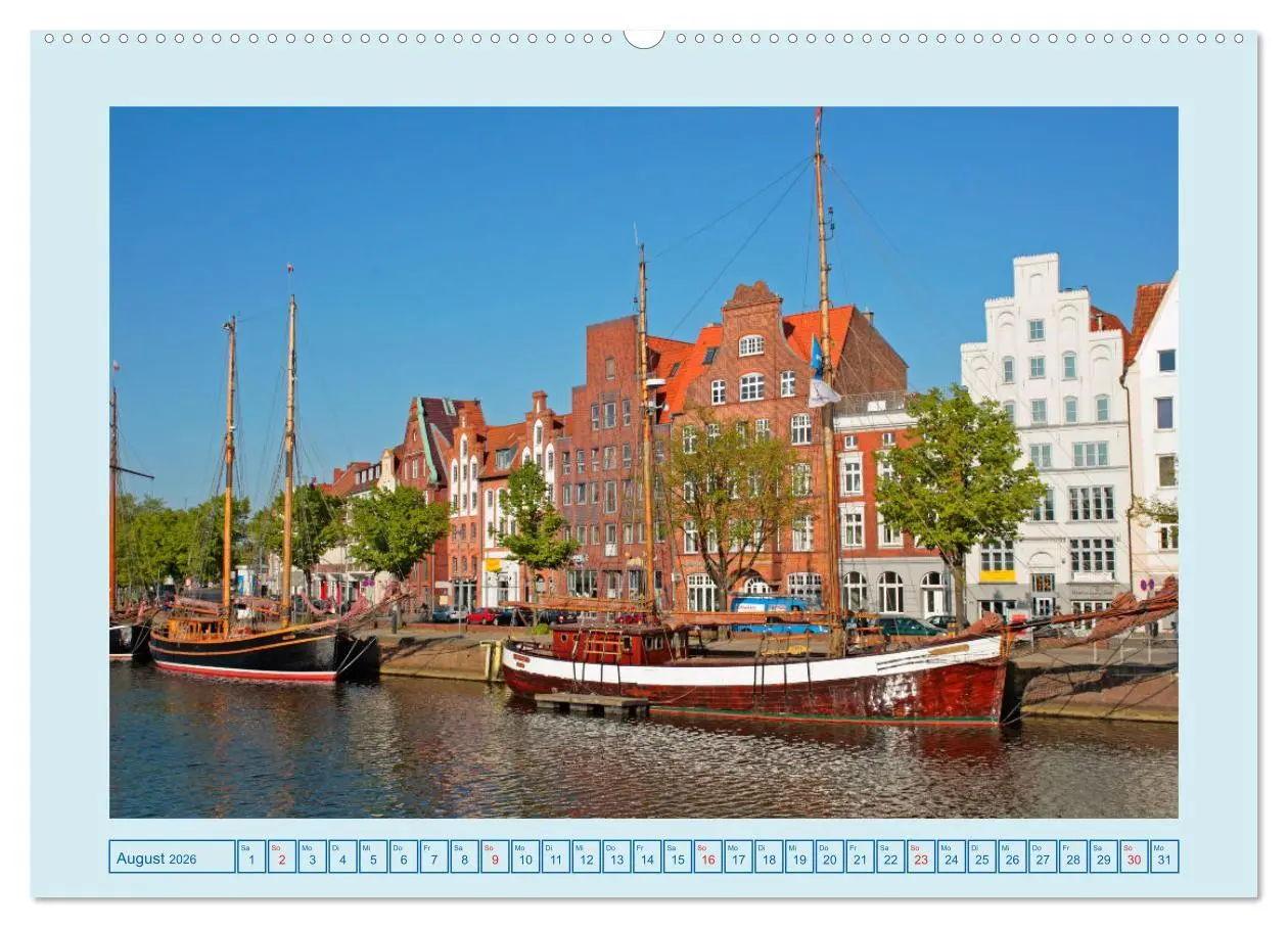 Bild: 9783457640319 | Lübeck Backsteingotik an der Trave (Wandkalender 2026 DIN A2 quer),...