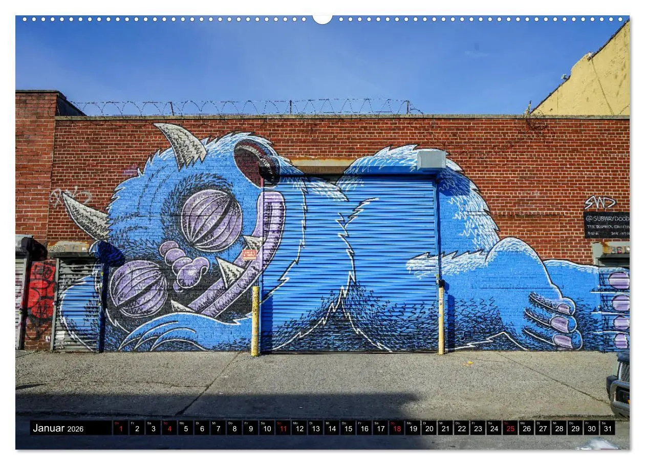 Bild: 9783457710319 | Bushwick Street Art (Wandkalender 2026 DIN A2 quer), CALVENDO...
