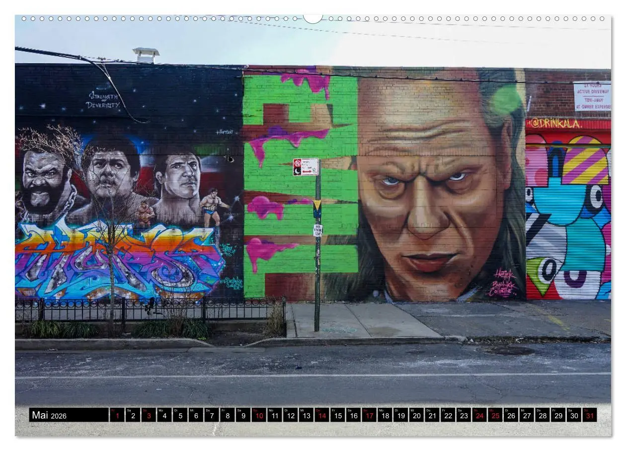 Bild: 9783457710319 | Bushwick Street Art (Wandkalender 2026 DIN A2 quer), CALVENDO...