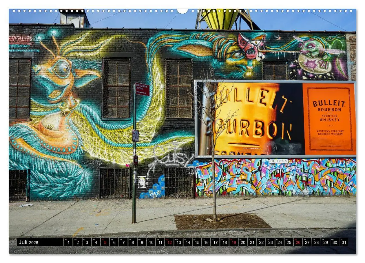 Bild: 9783457710319 | Bushwick Street Art (Wandkalender 2026 DIN A2 quer), CALVENDO...