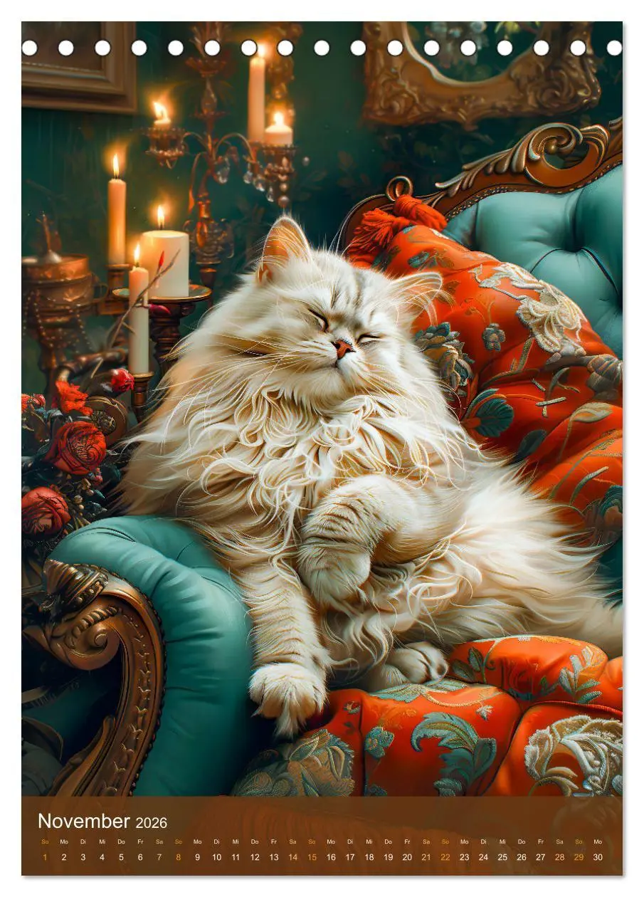 Bild: 9783516280319 | Kuschelkatzen - Fellnasen im Schlummerland (Tischkalender 2026 DIN...