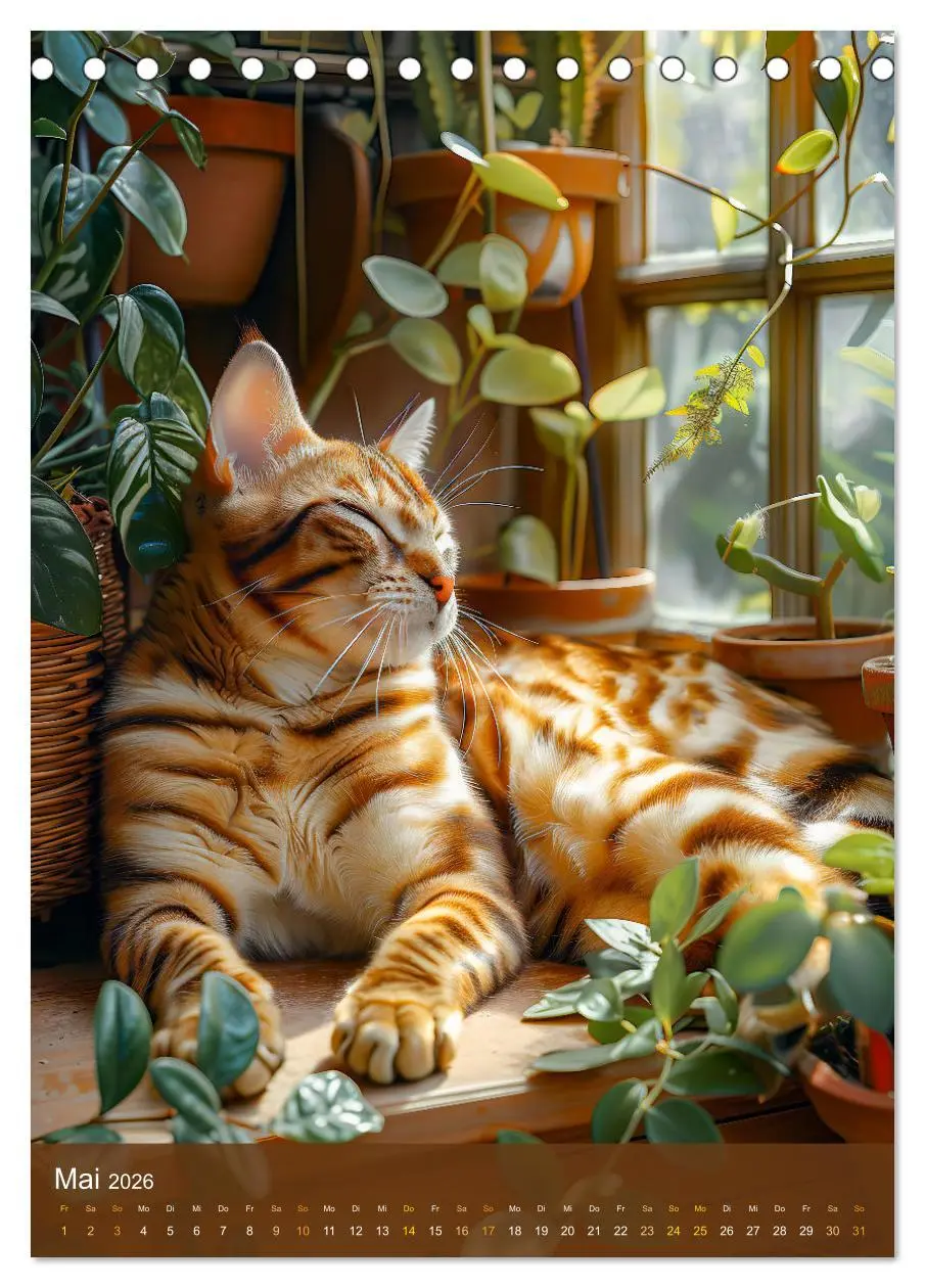 Bild: 9783516280319 | Kuschelkatzen - Fellnasen im Schlummerland (Tischkalender 2026 DIN...