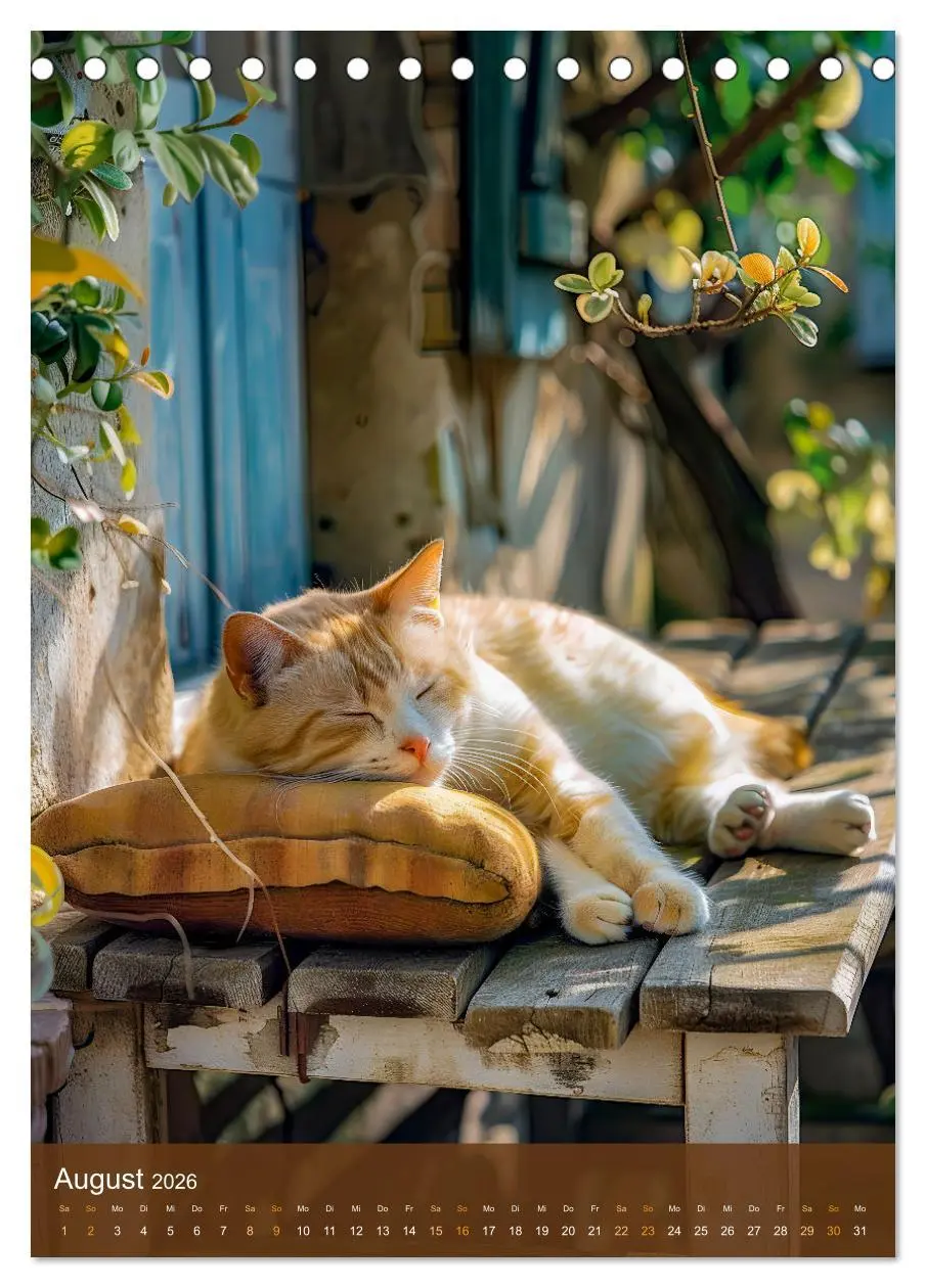 Bild: 9783516280319 | Kuschelkatzen - Fellnasen im Schlummerland (Tischkalender 2026 DIN...