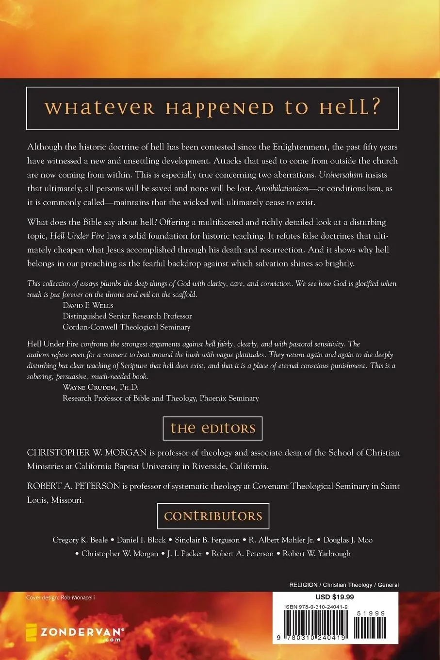 Rückseite: 9780310240419 | Hell Under Fire | Modern Scholarship Reinvents Eternal Punishment