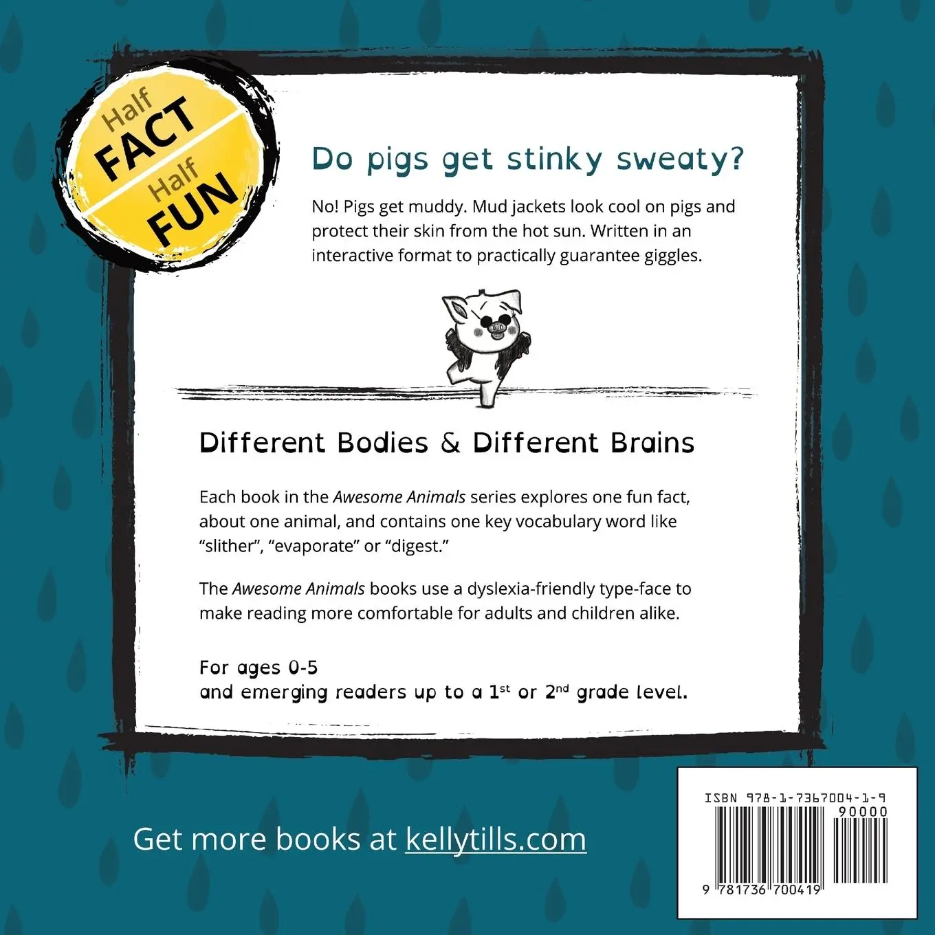 Rückseite: 9781736700419 | Pigs Never Sweat | A light-hearted book on how pigs cool down | Tills