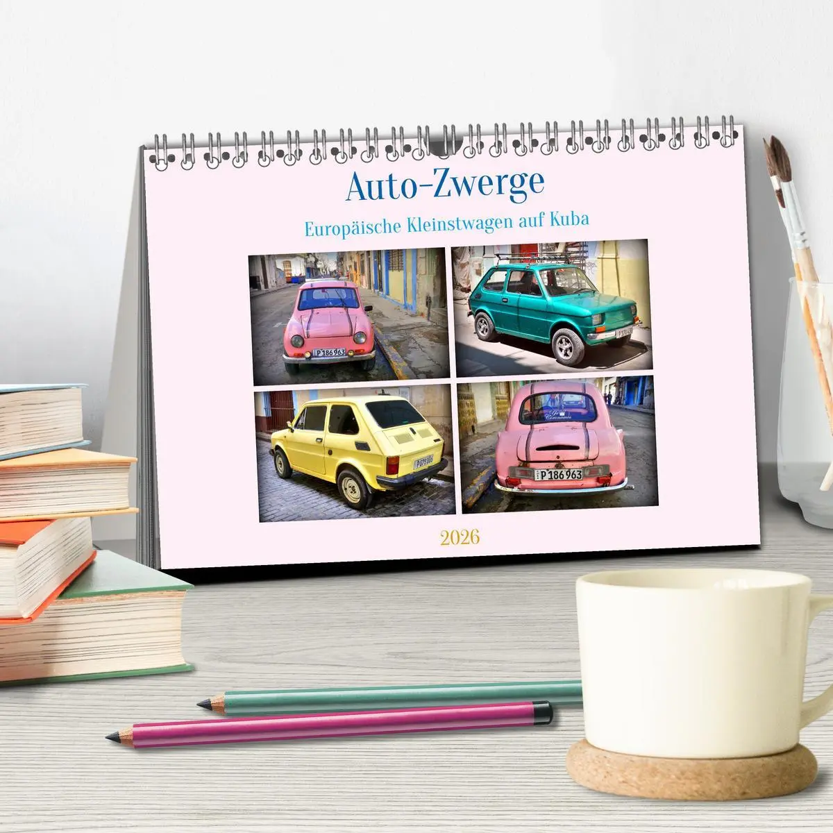 Bild: 9783457560419 | Auto-Zwerge - Europäische Kleinstwagen auf Kuba (Tischkalender 2026...